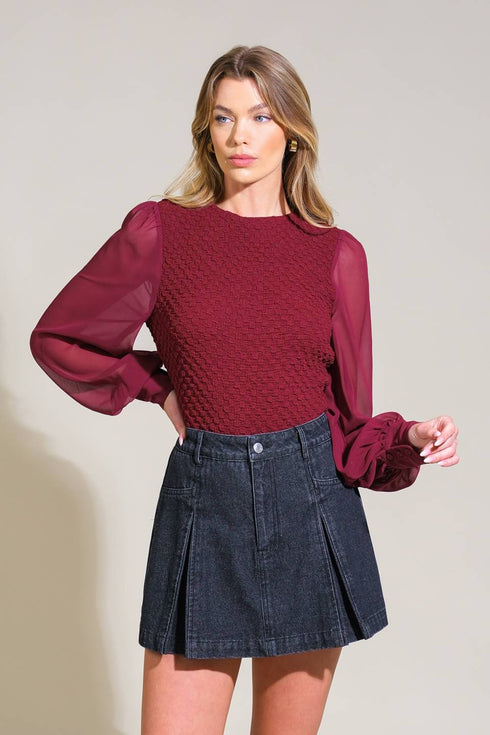embrace-the-journey-woven-top Flying Tomato-Sophia's StyleTOPS-1
